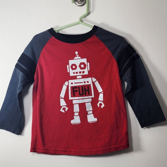 Garanimals Toddler Boy's Long Sleeve Robot Logo Shirt Size 3T - Picture 1 of 4